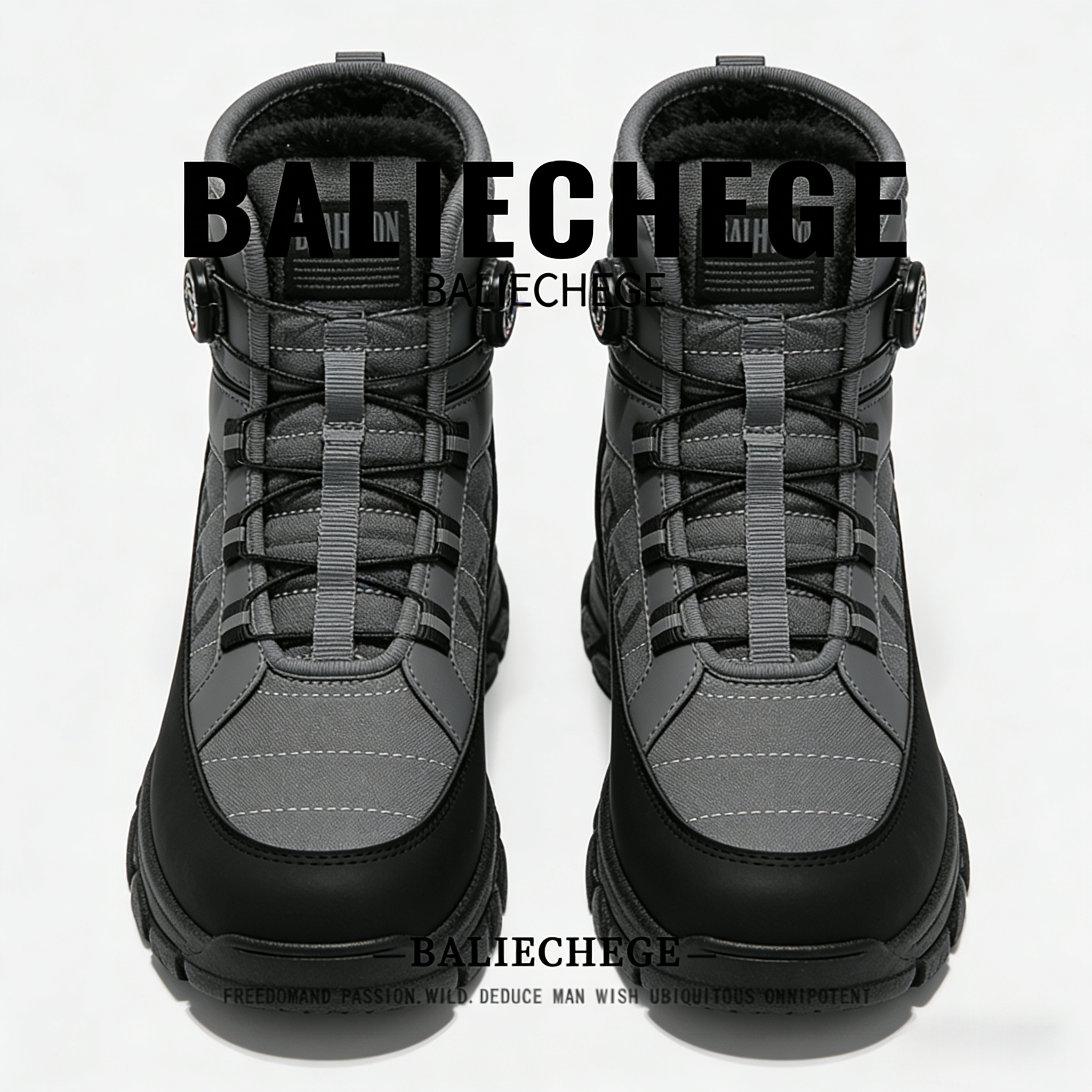 【法国BALIECHEGE专柜】男鞋短筒雪地靴防滑2025新款冬季保暖鞋