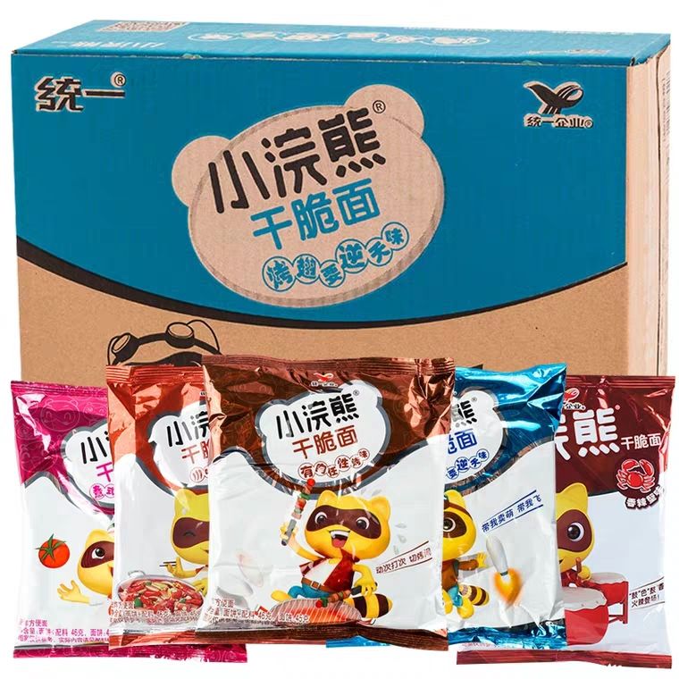 小浣熊干脆面10袋20袋30袋混装整箱干吃面速食方便面零食品