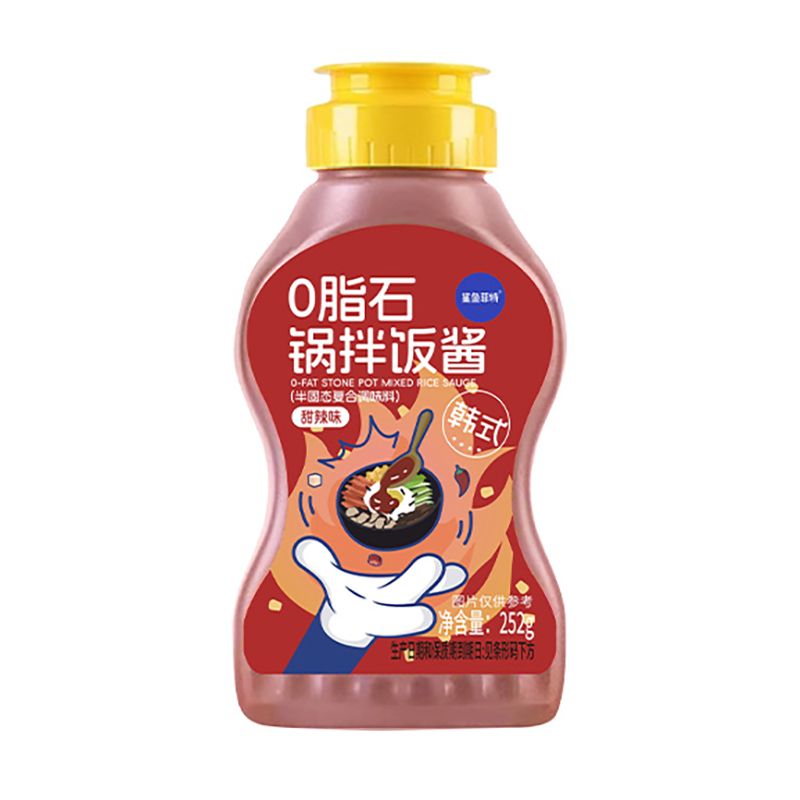 鲨鱼菲特0脂肪石锅拌饭酱下饭酱拌面酱烤肉辣椒酱韩式调味甜辣酱
