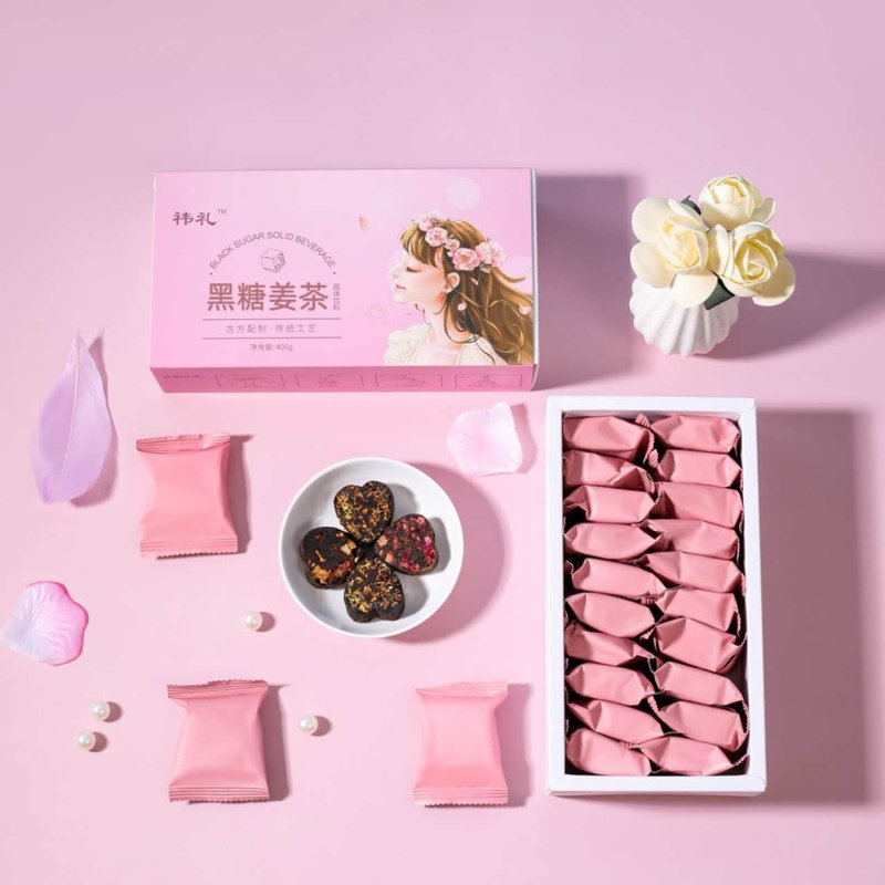 红糖姜茶礼盒装独立小袋多口味块状冲饮送亲友教师节礼品日常茶饮