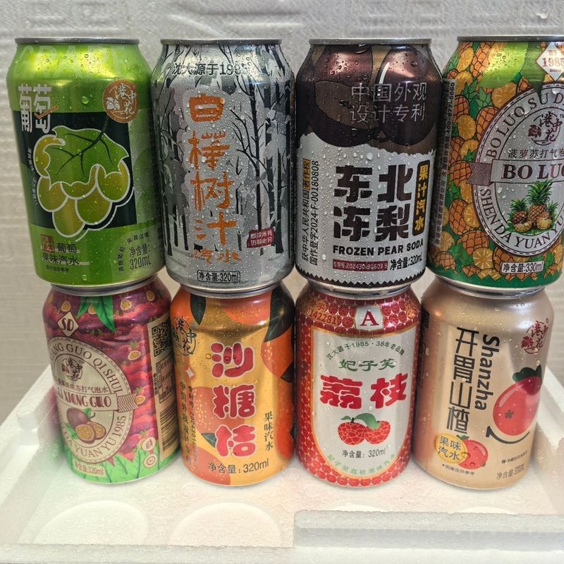 东北汽水混合口味汽水听装白桦树饮料网红320特产饮品ml碳酸混合