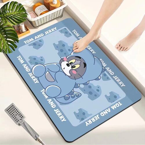 猫和老鼠浴室吸水地垫硅藻泥脚垫门口速干家用厨房卫生间入户进门