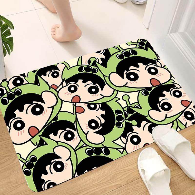 可爱蜡笔小新卫生间地垫浴室硅藻泥吸水防滑脚垫厕所干湿分离地毯,居家布艺,家用脚垫,淘宝优惠券,粉丝福利购,淘宝优惠卷