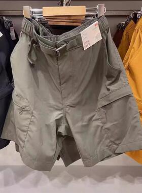 优选日单U夏季男女款尼龙休闲工装短裤中裤宽松五分裤运动裤45550
