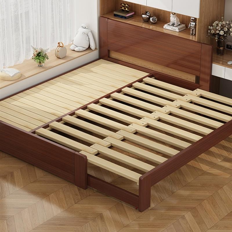 宣然实木抽拉伸缩床推拉折叠拉伸沙发床多功能抽拉床