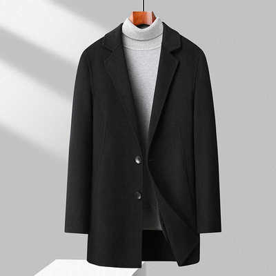 2024秋冬新款双面呢羊毛大衣