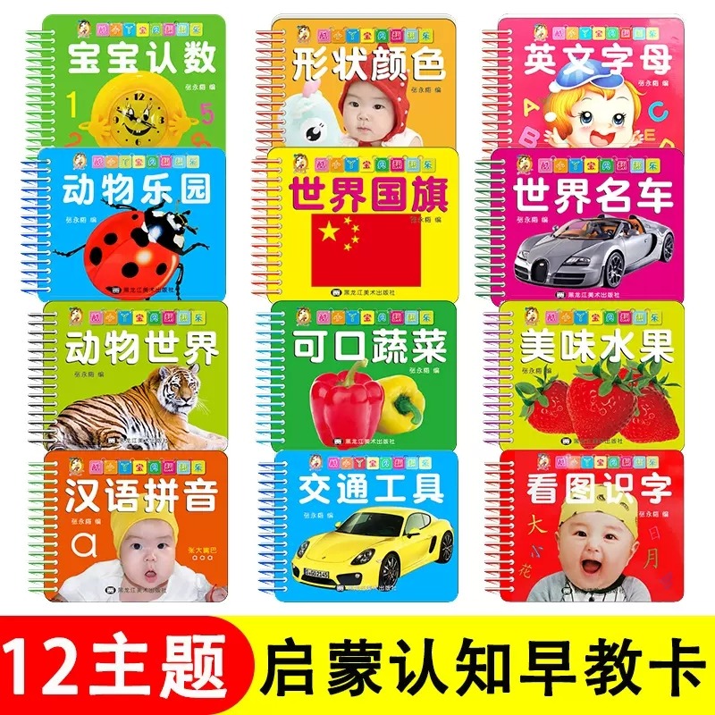 酷小丫宝贝翻乐早教认知卡