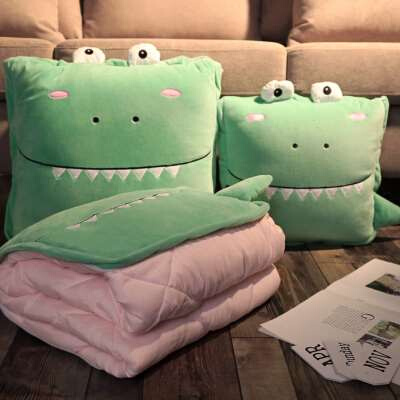 极速抱枕被d子两用办公室午睡折叠毯子枕头冬季女生睡觉靠枕车用