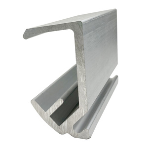 促冷藏库平移门重型上导轨拉x门上侧轨道滑轮槽铝挤型材料滑轨冷