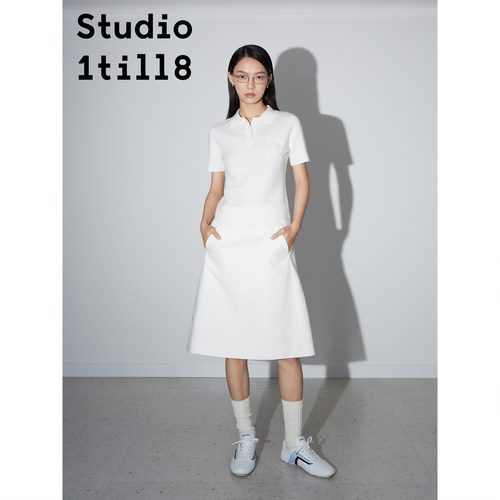 莱赛尔纤维polo衫按钮针织T恤