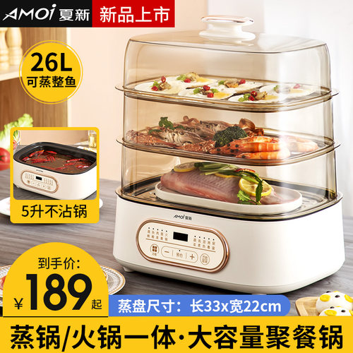 夏新电蒸锅多功能家用
