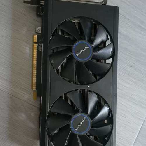 议价蓝宝石RX580 4G显卡，双风扇散热，一个DVI接口，成