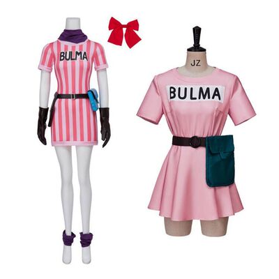七龙珠 Z 布尔玛服装 动漫Cosplay女装万圣节 圣诞节 表演服 现货