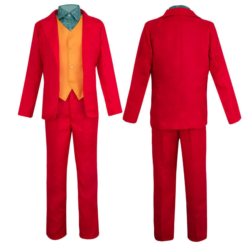 万圣节Joker小丑杰昆菲尼克斯全套cosplay服装男现货DC恐怖电影