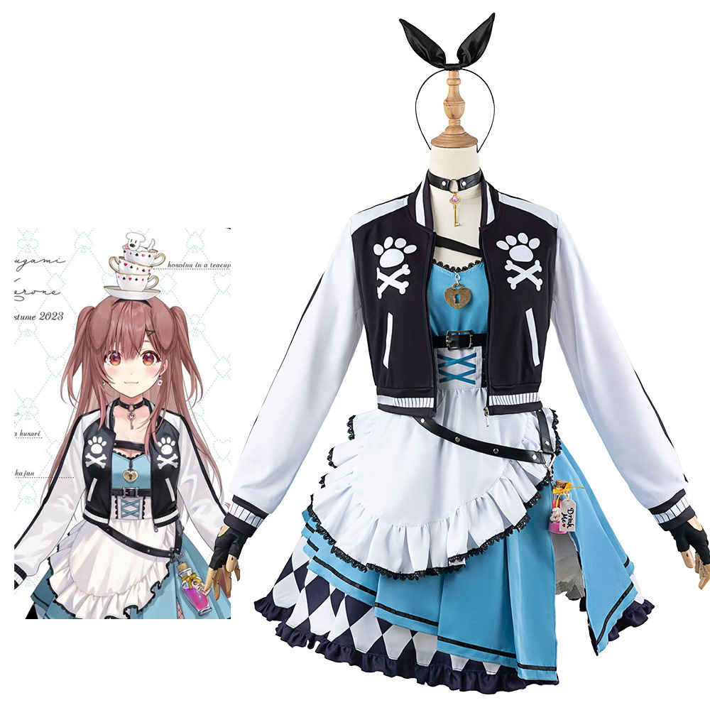 hololive vtuber主播 戌神沁音 爱丽丝二次元动漫服套装CG1585WL