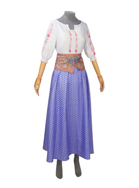 饥饿游戏：鸣鸟与蛇之歌cos服 露西·格蕾·贝尔德裙子角色扮演服