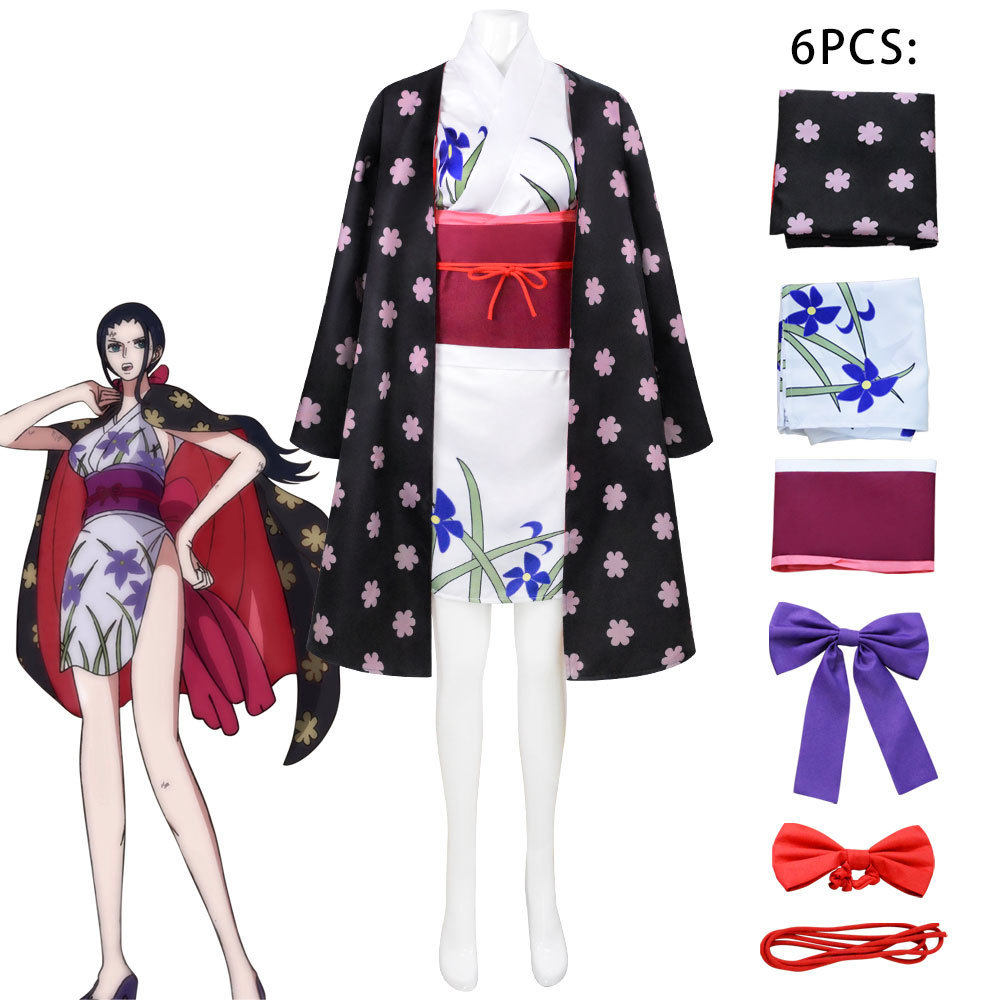 海贼王鬼岛篇罗宾和服cos服 二次元动漫妮可罗宾cosplay服装现货