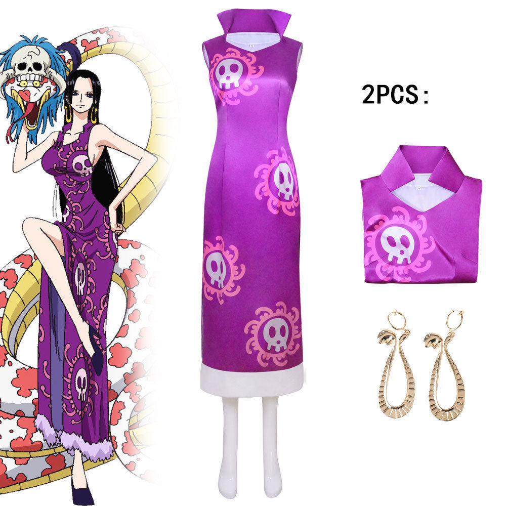 女帝蛇姬汉库克cos服漫展表演出one piece海贼王cosplay服装旗袍