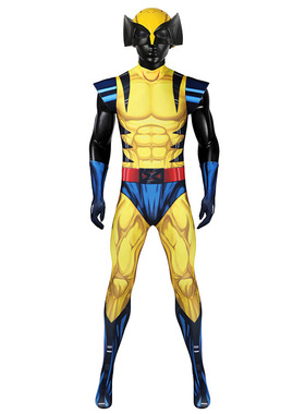 XMAN97 X战警97cos金刚狼紧身衣头盔爪子套装万圣节成人连体衣