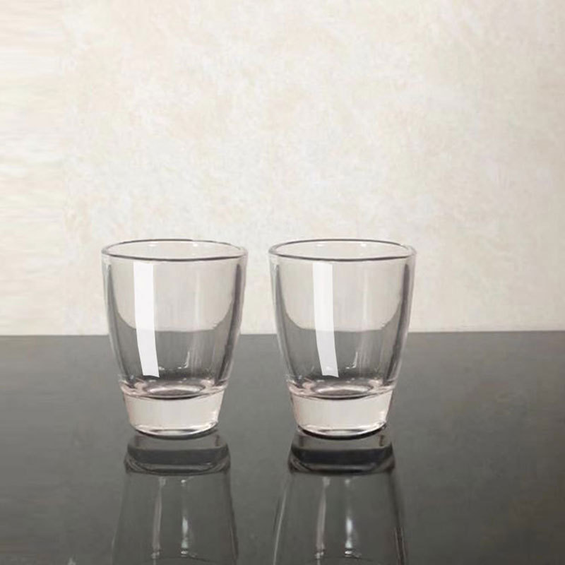 【12个】家用玻璃白酒杯