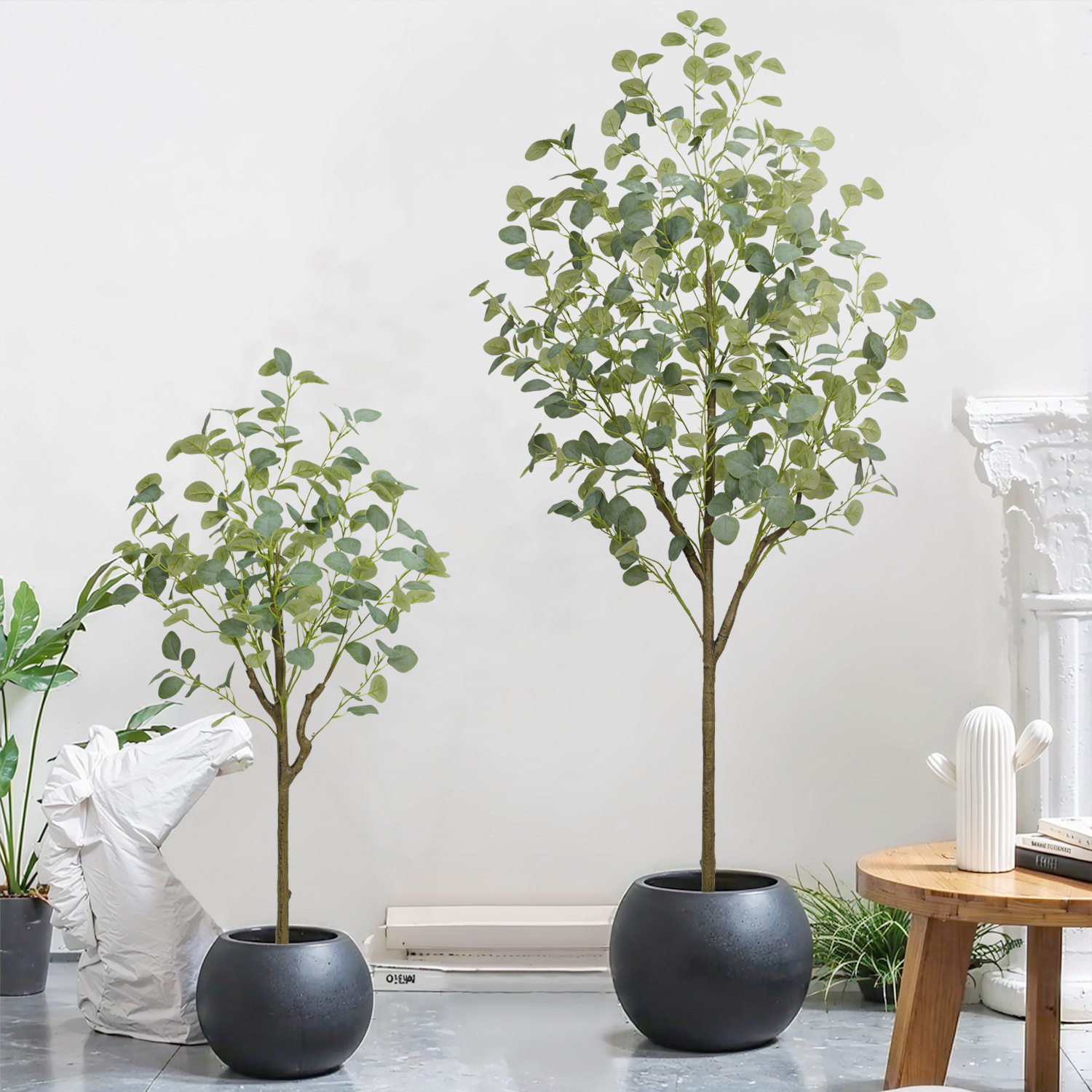 室内仿真植物尤加利假树