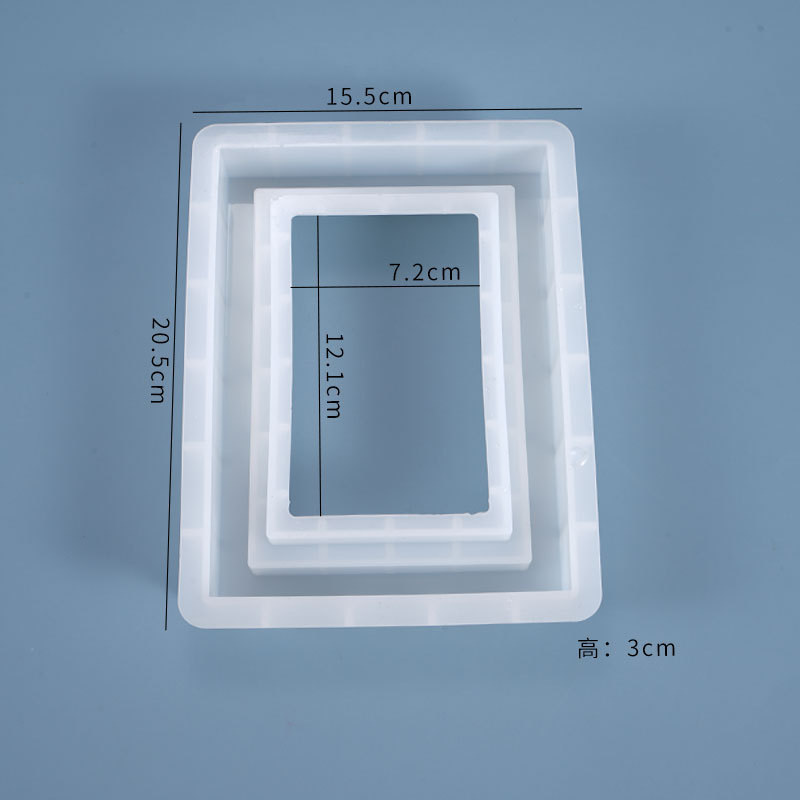 diy水晶滴胶模具相框矩形