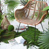 饰橱窗摆件 景观植物造景搭配墙面草坪装 仿真草皮苔藓草皮 草球