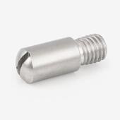 304不锈钢GB831一字开槽无头台阶 轴位螺纹销钉螺钉M2