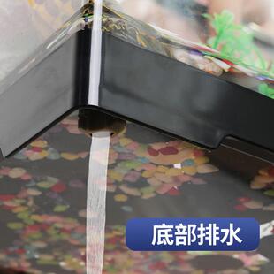 乌龟饲养缸养小乌龟专用缸家用生态缸造景带晒台爬台亚克力塑料缸