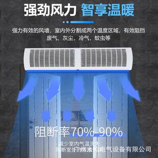 米LXQ风工业风机商用门1.米空气幕超市头风闸车5间风帘幕机可电加
