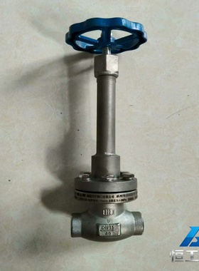 询价机电机械五金DN40不锈钢低温截止阀，蓝色手柄，304材质