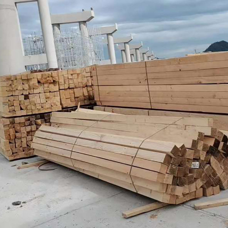 木方10*10*3000桥梁工地松木方子厂家 按规格尺寸开料不带皮