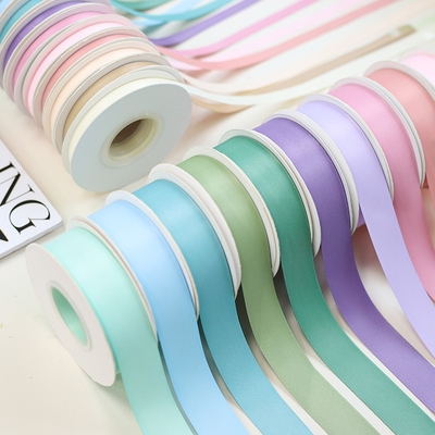 网红双面消光棉丝带蛋糕装饰包装扎带彩带礼物礼品盒彩带花束缎带