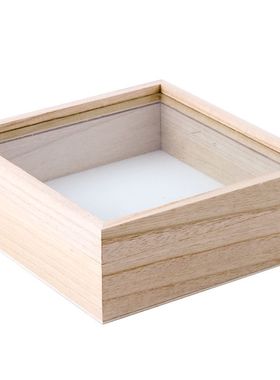 文亭印象实木透明蝴蝶标本中空相框昆虫标本盒植物标本收纳展龙全