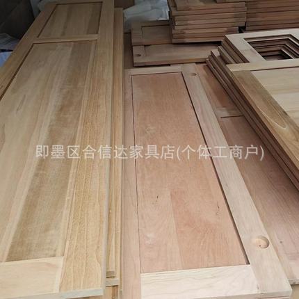 定制实木复合烤漆混油色平板门房间卧室酒店木门实木复合门