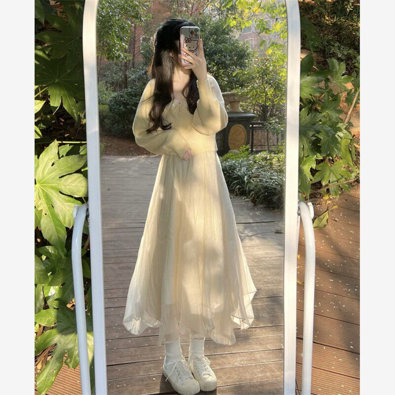 2026新款春季半身裙长款裙子网纱仙女裙超仙不规则纱裙绝美巨好看