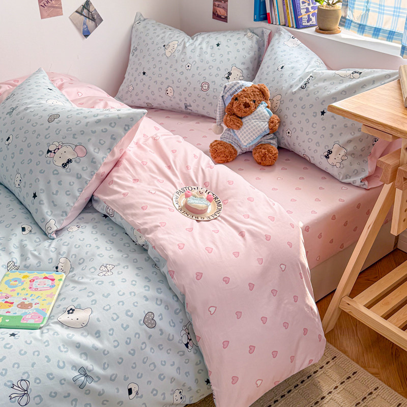 2026新款全棉Ins风印花四件套,床上用品,床品套件/四件套/多件套,淘宝优惠券,粉丝福利购,淘宝优惠卷