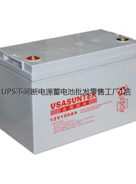 美国USASUNTEK国际蓄电池UD100-12 绿色环保电瓶 消防EPS不间断电