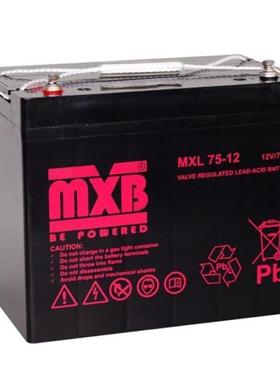 蓄电池MXL75-12 12V7H机房储能 低压配电纸箱非进口