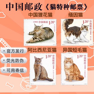 中国邮政 官方正版发行 猫特种邮票4枚套票 收藏送礼礼物