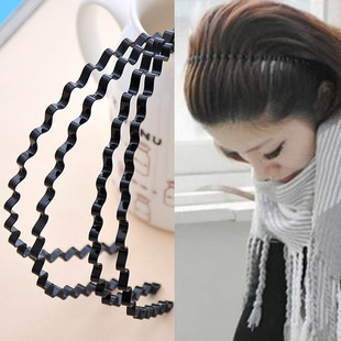 波浪发箍头箍女百搭外出男洗脸束发简约发卡固定头发压发防滑神器