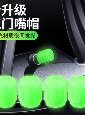 夜光气门嘴汽车轮胎气嘴帽发光电动车气门芯通用电动车气门嘴芯