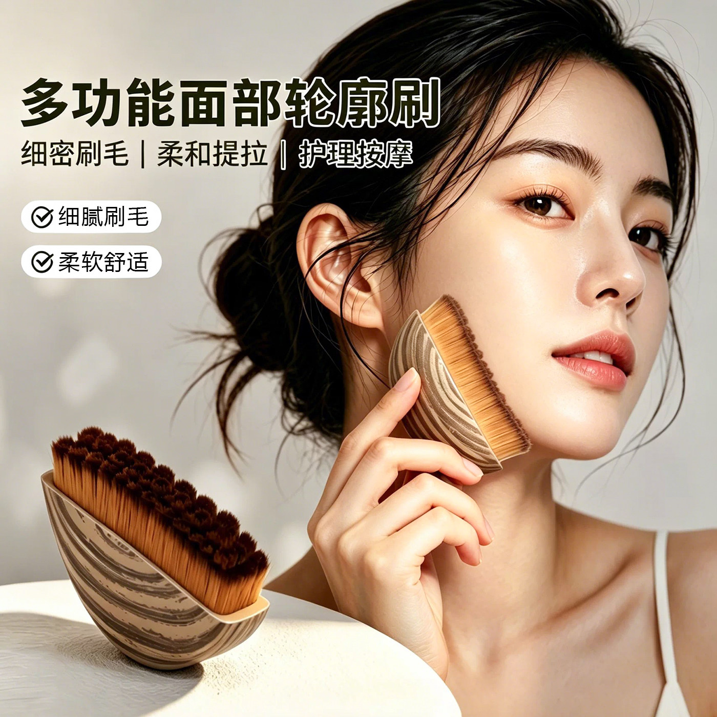 淋巴刷脸部提拉紧致按摩刷眼颈护