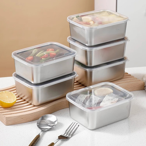 不锈钢保鲜盒食品级摆摊方盘