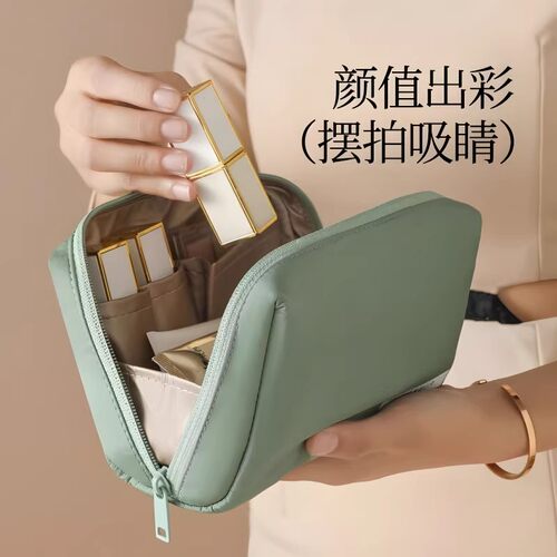 新款化妆包女便携式手包旅行小号收纳袋化妆品口红收纳包高端防水