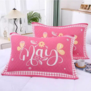 加大加厚纯棉枕巾纱布枕头巾四季 学生成人情侣盖巾吸汗高档