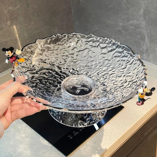 轻奢水果盘家用客厅摆件沥水果盘