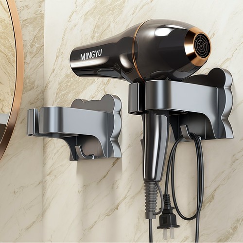 吹风机置物架免打孔卫生间收纳