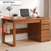 极速北欧实木腿书桌学习桌简约家用卧室学K生书桌现代成人台式 电