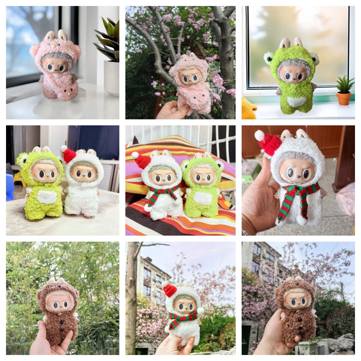 {仅售娃衣}17cm挂件拉布布衣服粉猪青蛙套装labubu小雪人套装圣诞,童装/婴儿装/亲子装,连身衣/爬服/哈衣,淘宝优惠券,粉丝福利购,淘宝优惠卷